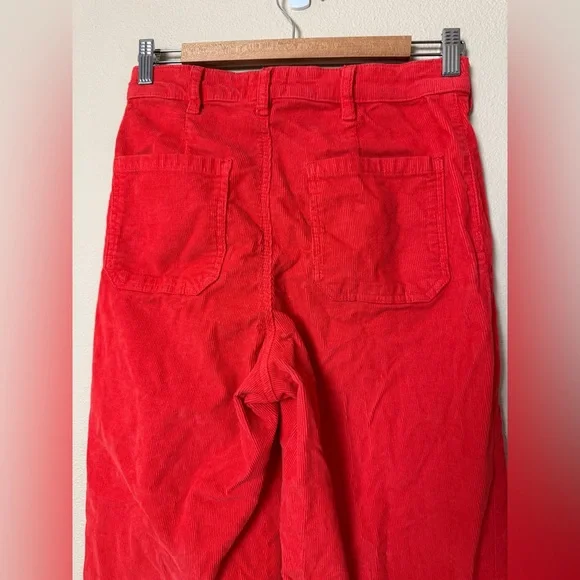 Marine Layer Bridget Wide Leg Crop Corduroy Pants Size 6 - Picture 10 of 13
